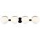 Possini Euro Celine 30" Wide Black 4-Light Bath Light