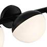Thumbnail4 of Possini Euro Celine 30" Wide Black 4-Light Bath Light more views