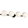 5_Possini Euro Celine 30" Wide Black 4-Light Bath Light more views
