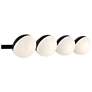 6_Possini Euro Celine 30" Wide Black 4-Light Bath Light more views