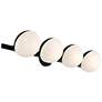 7_Possini Euro Celine 30" Wide Black 4-Light Bath Light more views