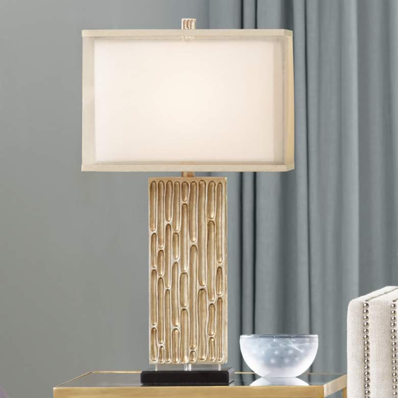 Image 1 Possini Euro Celine Gold Wash Table Lamp