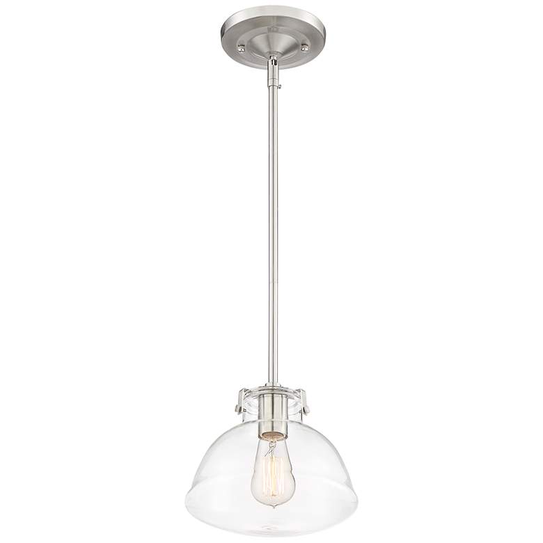 Image 5 Possini Euro Celyn 9 1/4 inch Wide Brushed Nickel Mini Pendant more views
