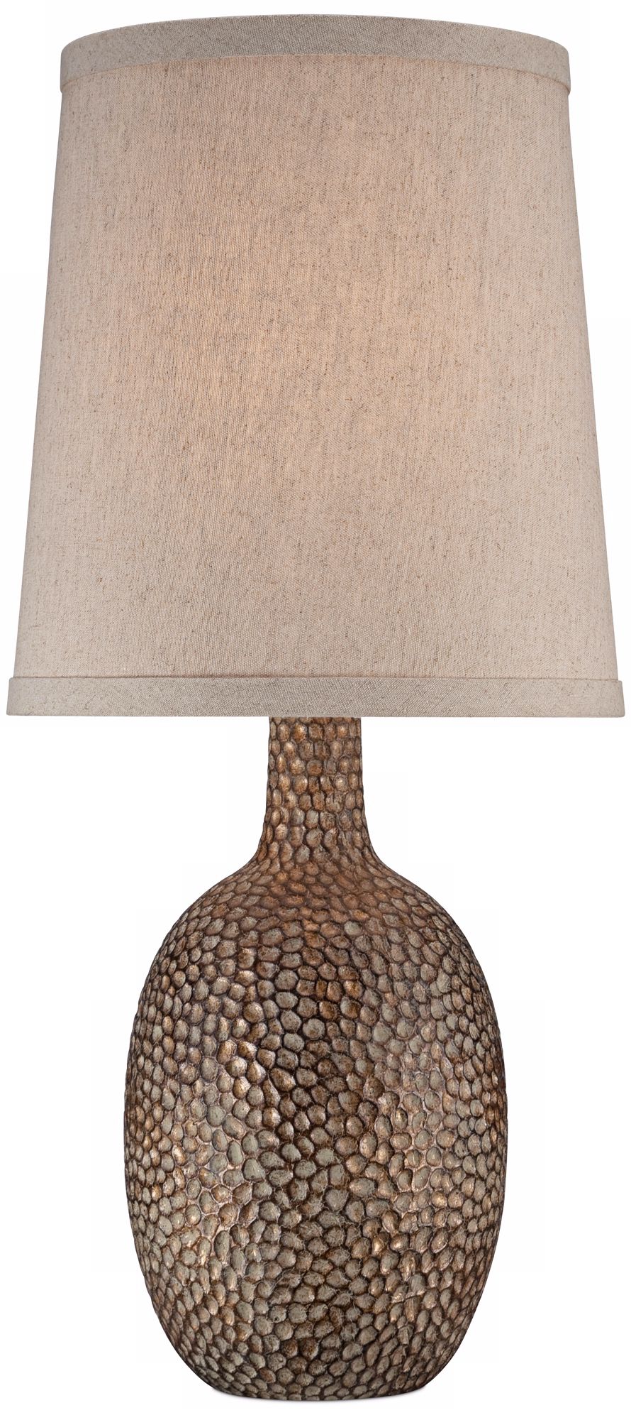 Image 2 Possini Euro Chalane 23 1/2" Hammered Antique Bronze Modern Table Lamp