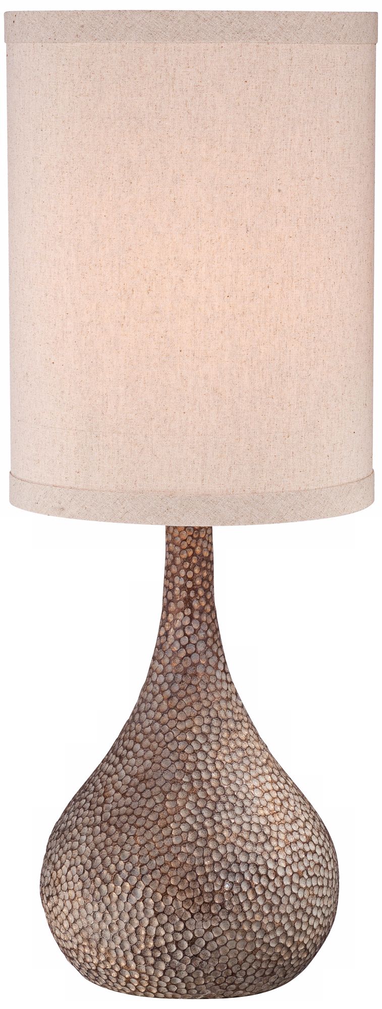 Possini Euro Chalane 31 1/4" Hammered Gourd Bronze Table Lamp