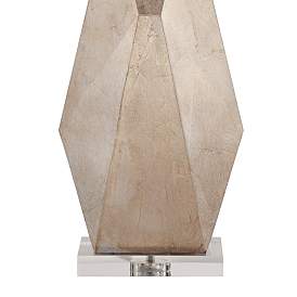 Image5 of Possini Euro Champagne Gold 32 1/2" Modern Geometric Table Lamp more views