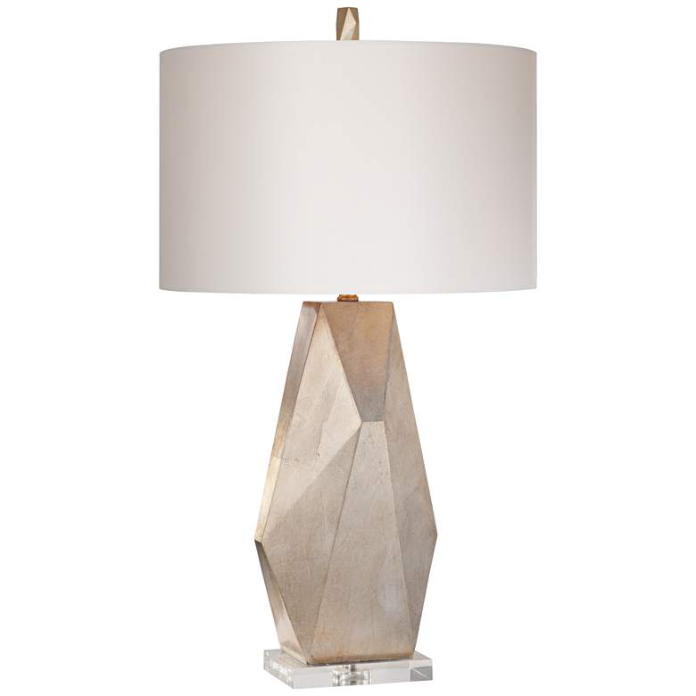 Image 6 Possini Euro Champagne Gold 32 1/2" Modern Geometric Table Lamp more views