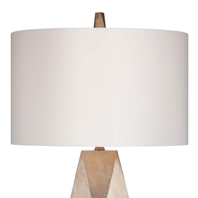 Image 3 Possini Euro Champagne Gold Modern Geometric Table Lamp with Acrylic Riser more views