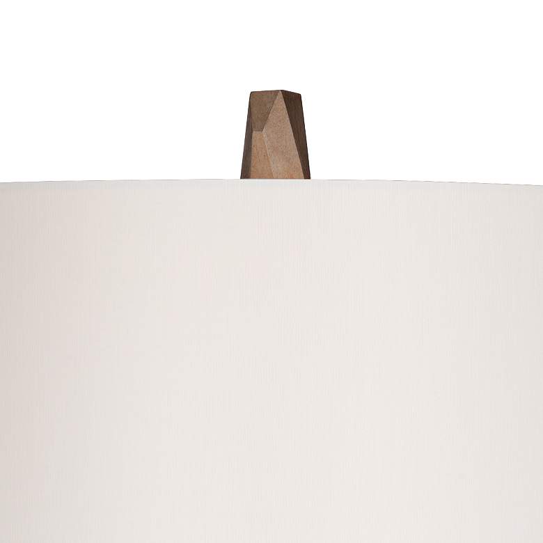 Image 2 Possini Euro Champagne Gold Modern Table Lamp with White Marble Riser more views