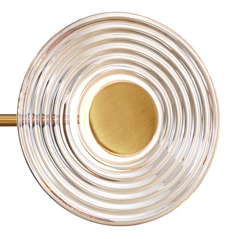 Image 3 Possini Euro Chapman 33 1/2" Wide Warm Gold 7-Light LED Ceiling Light more views