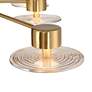 6_Possini Euro Chapman 33 1/2" Wide Warm Gold 7-Light LED Ceiling Light more views