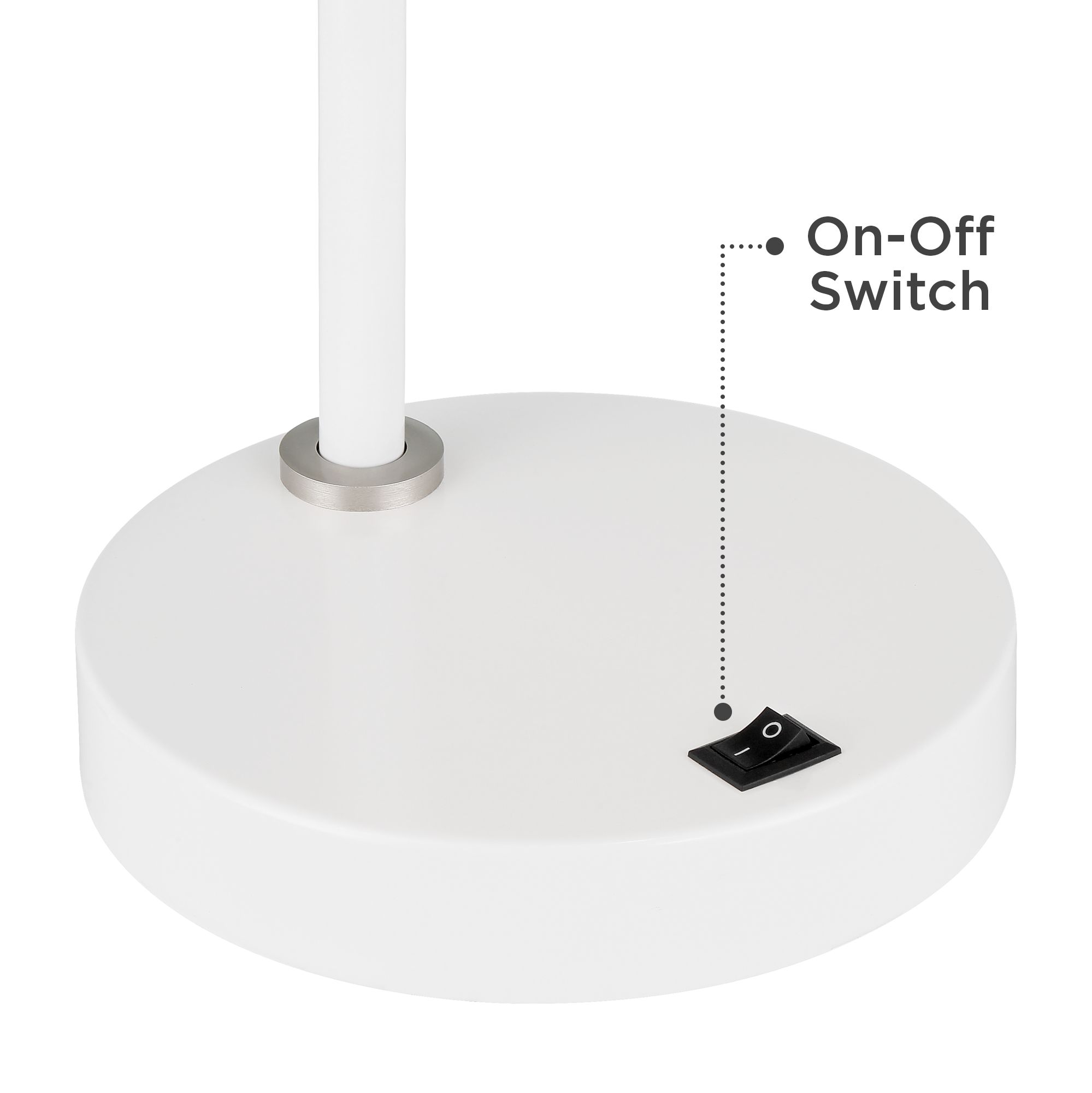 Image 6 Possini Euro Chase 23" High White Modern USB Desk Lamps Set of 2 more views