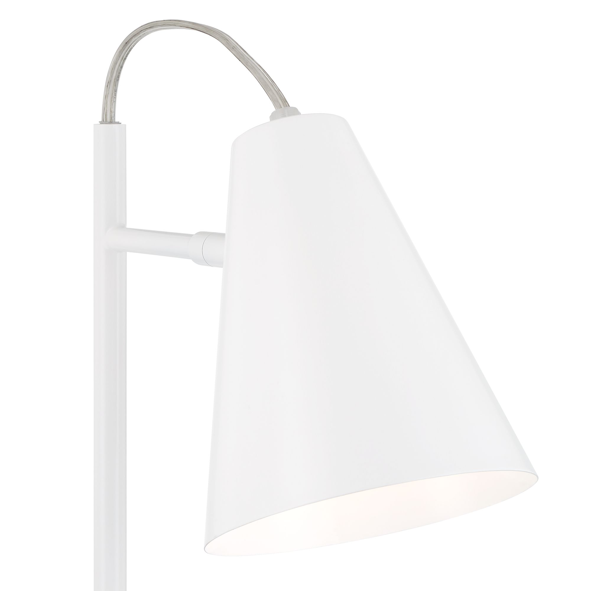 Image 7 Possini Euro Chase 23" High White Modern USB Desk Lamps Set of 2 more views