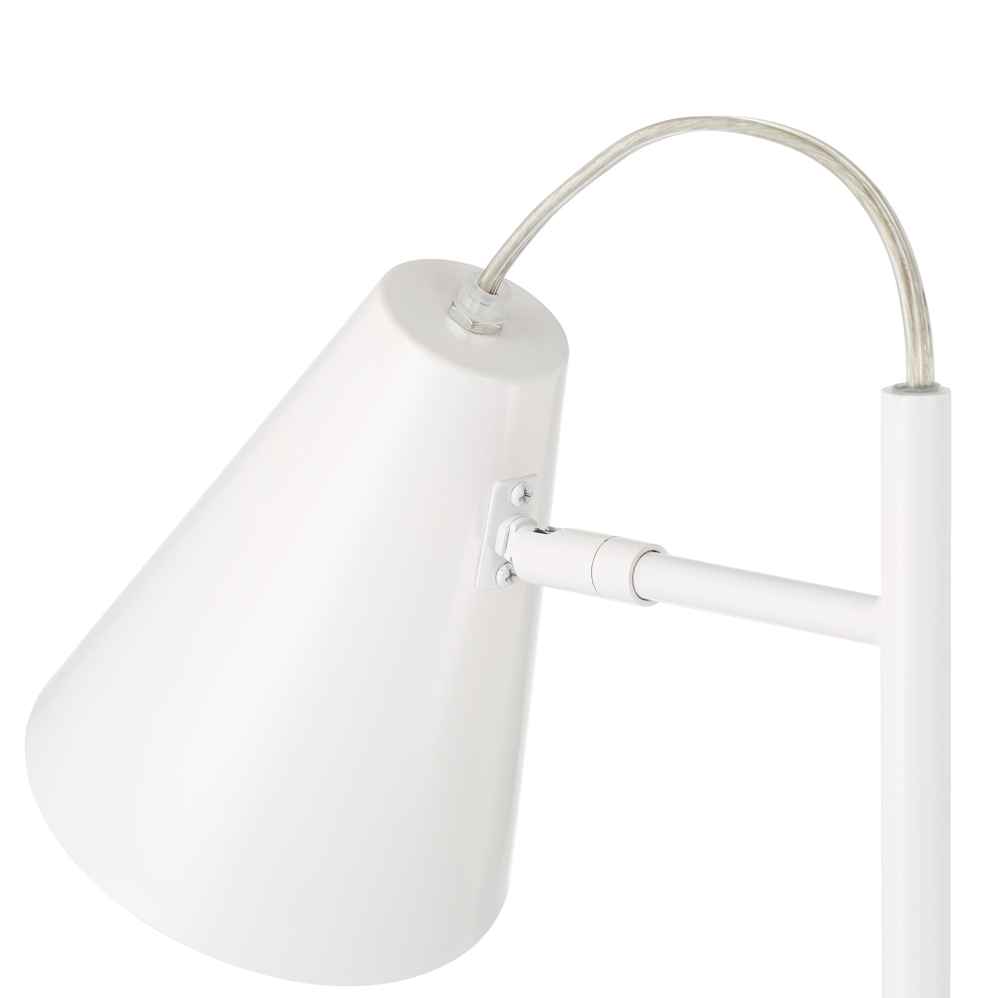 Possini Euro Chase 23" High White Modern USB Desk Lamps Set of 2
