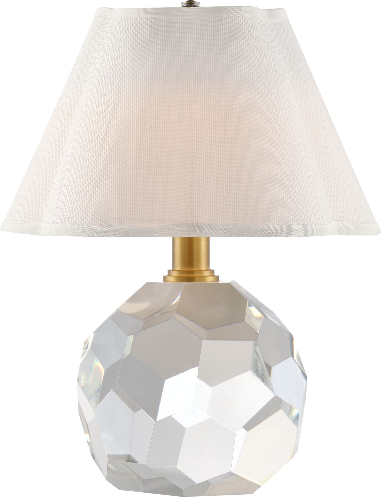 Image 2 Possini Euro Chelsea 10 1/4" Geometric Glass Battery Power Accent Lamp