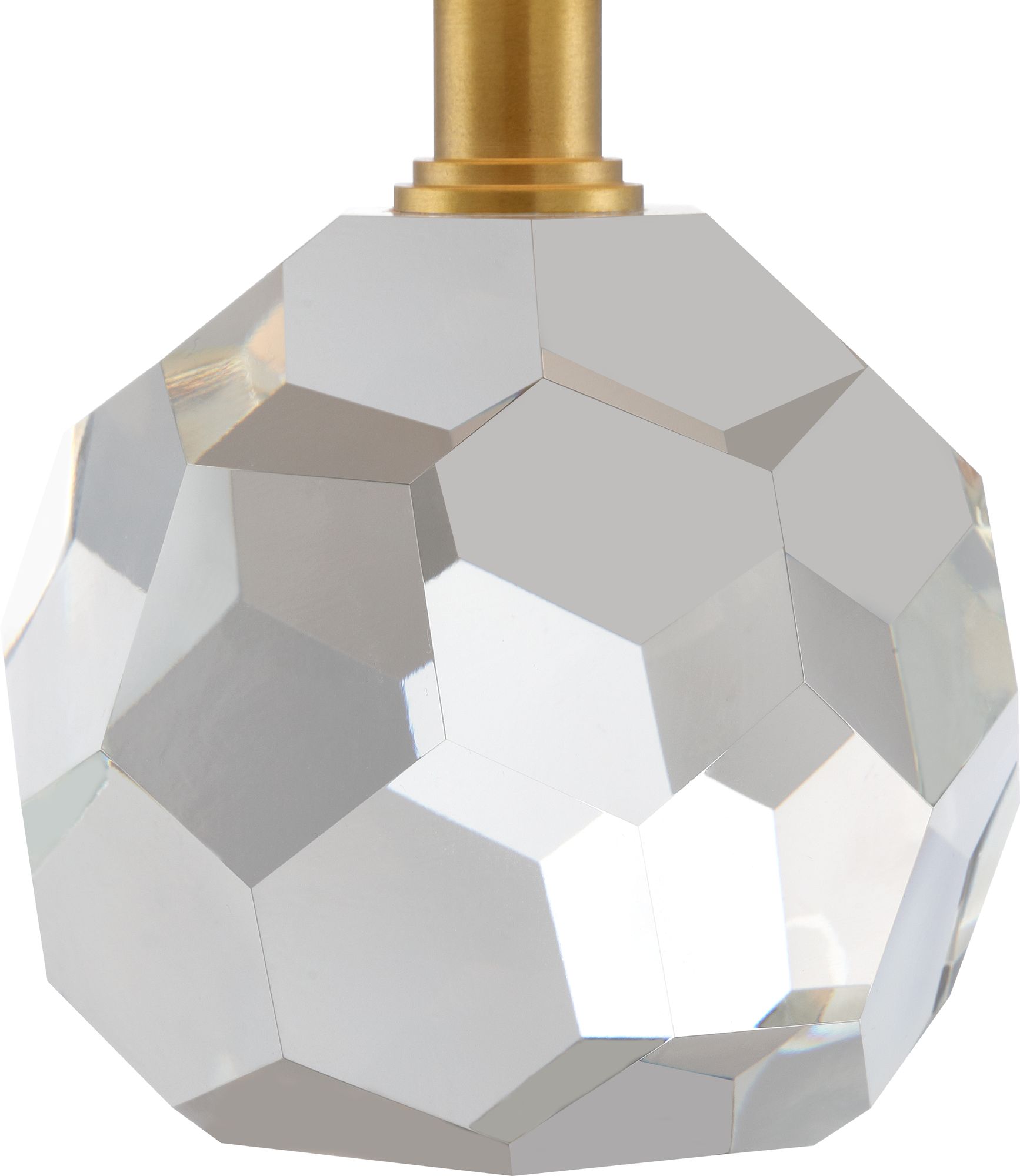Image 5 Possini Euro Chelsea 10 1/4" Geometric Glass Battery Power Accent Lamp more views
