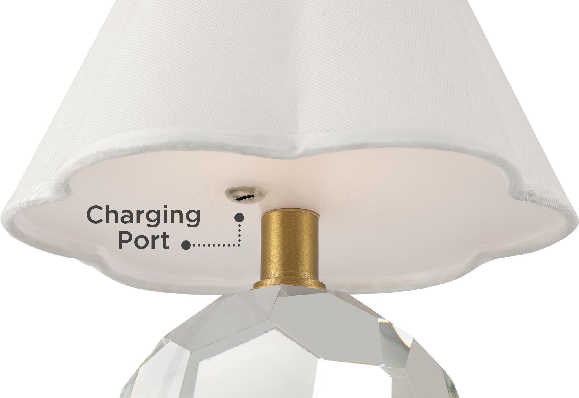 Possini Euro Chelsea 10 1/4" Geometric Glass Battery Power Accent Lamp
