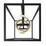 7_Possini Euro Cheva 35 1/2" Wide Black and Sand Gold LED Island Pendant more views