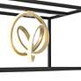 5_Possini Euro Christy 35 1/2" Black Gold 3-Light LED Island Pendant more views