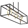 6_Possini Euro Christy 35 1/2" Black Gold 3-Light LED Island Pendant more views