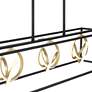 7_Possini Euro Christy 35 1/2" Black Gold 3-Light LED Island Pendant more views