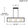 Watch A Video About the Christy Matte Black Gold 3 Light LED Island Pendant