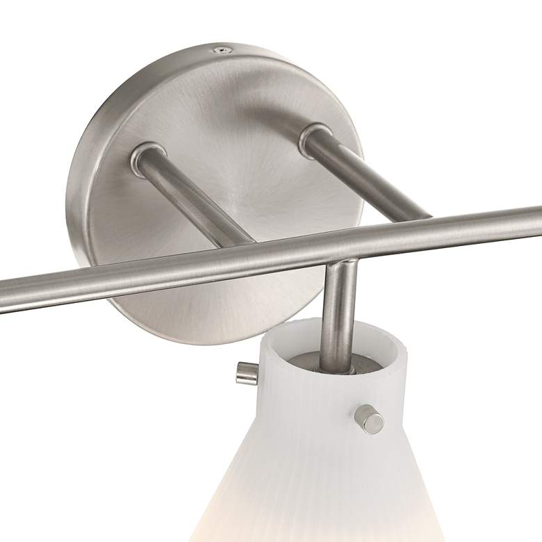 Image 4 Possini Euro Cielo 24" Wide Brushed Nickel 3-Light Bath Light more views