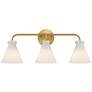 1_Possini Euro Cielo 24" Wide Warm Brass 3-Light Bath Light