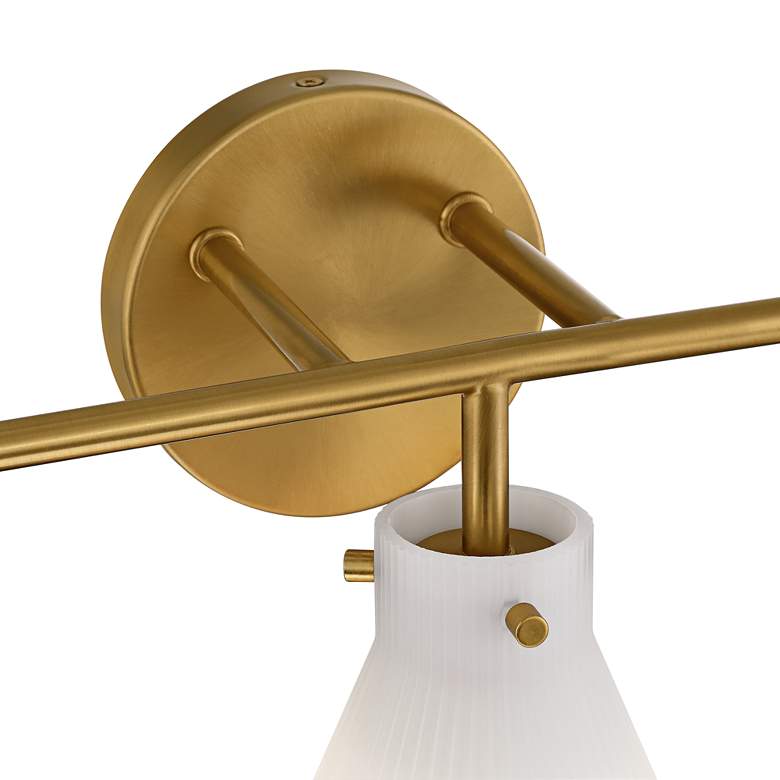 Image 4 Possini Euro Cielo 24" Wide Warm Brass 3-Light Bath Light more views