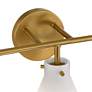 4_Possini Euro Cielo 24" Wide Warm Brass 3-Light Bath Light more views
