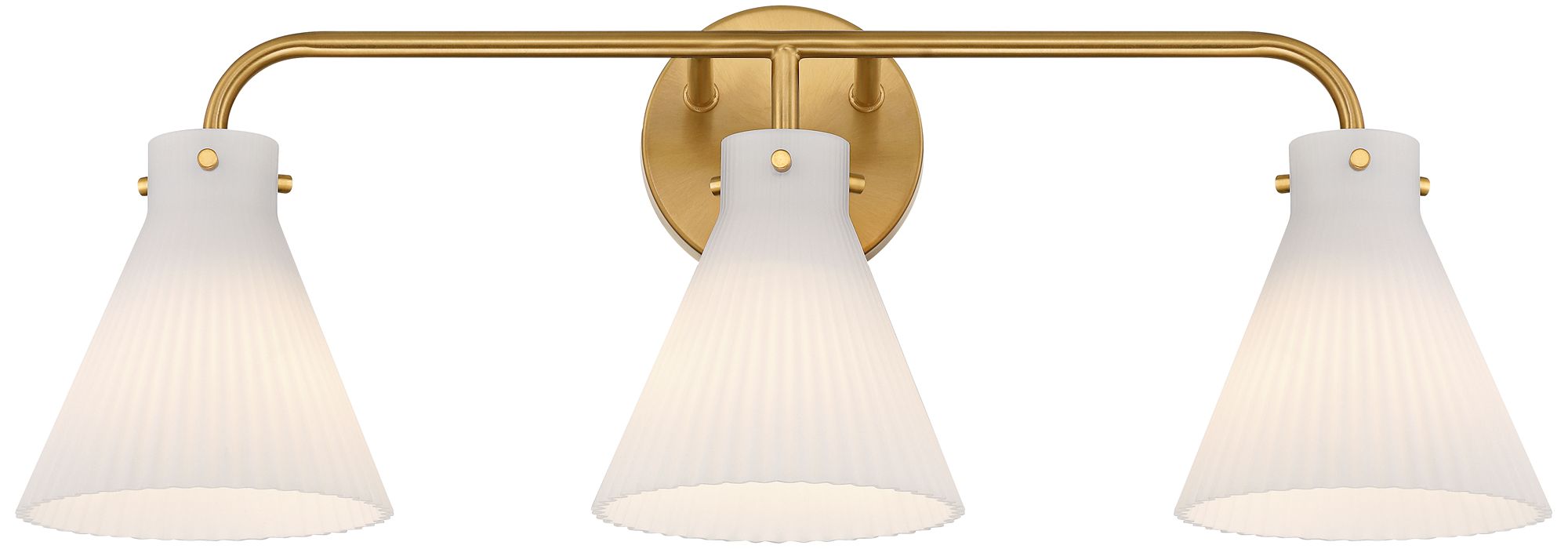 Image 6 Possini Euro Cielo 24" Wide Warm Brass 3-Light Bath Light more views