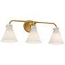 6_Possini Euro Cielo 24" Wide Warm Brass 3-Light Bath Light more views