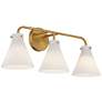 7_Possini Euro Cielo 24" Wide Warm Brass 3-Light Bath Light more views