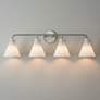 1_Possini Euro Cielo 33" Wide Brushed Nickel 4-Light Bath Light