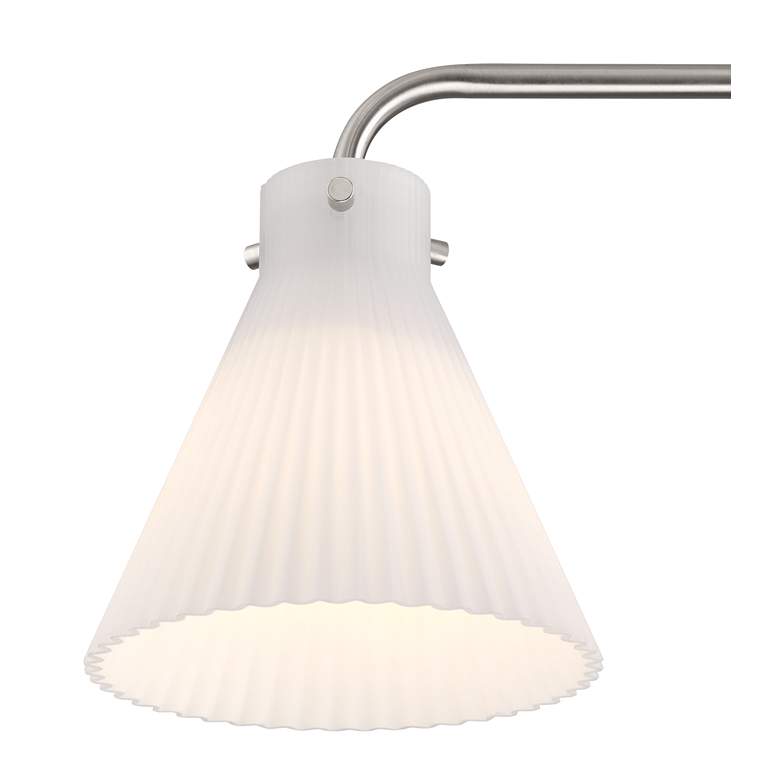 Image 3 Possini Euro Cielo 33" Wide Brushed Nickel 4-Light Bath Light more views