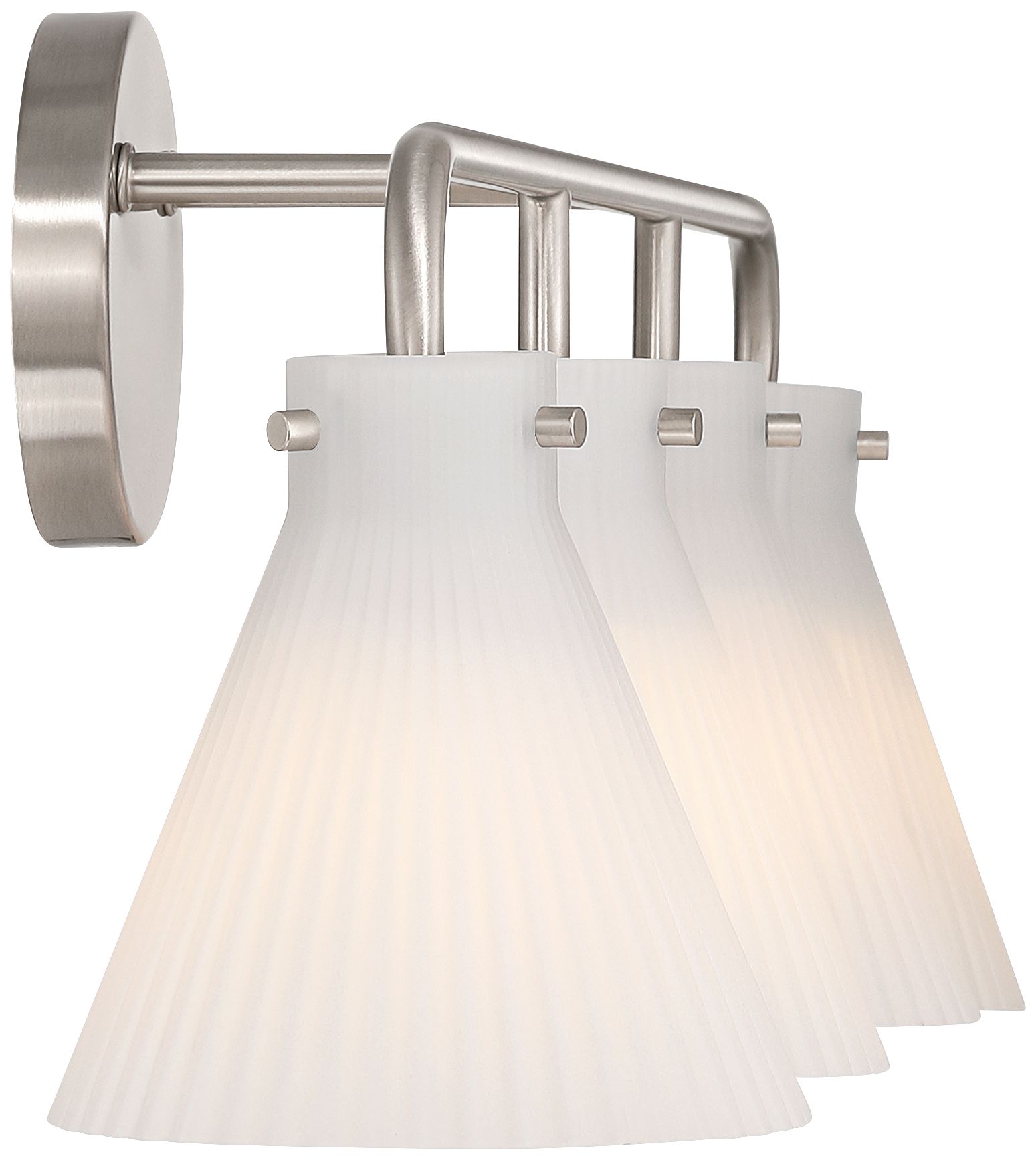 Possini Euro Cielo 33" Wide Brushed Nickel 4-Light Bath Light