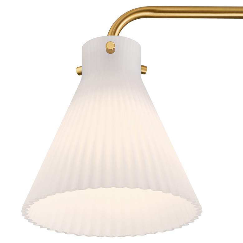 Image 2 Possini Euro Cielo 33" Wide Warm Brass 4-Light Bath Light more views