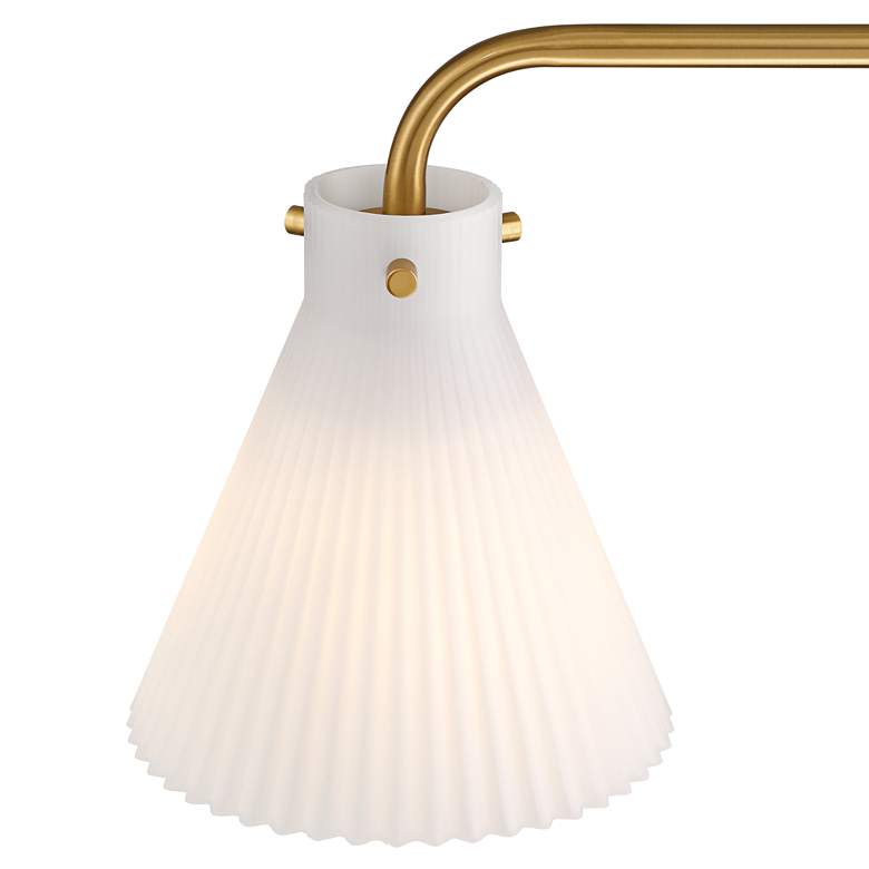 Image 3 Possini Euro Cielo 33" Wide Warm Brass 4-Light Bath Light more views