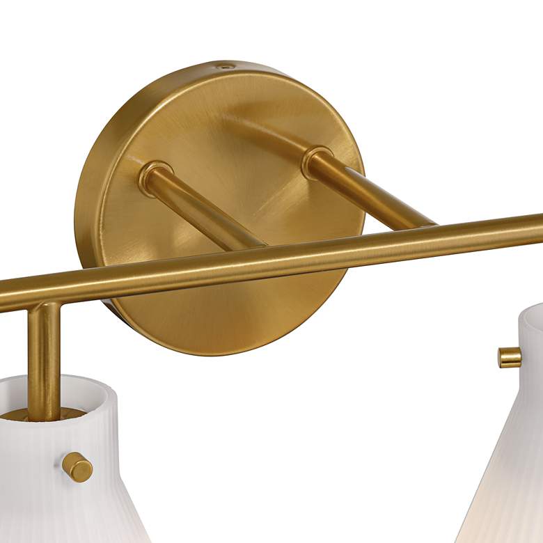 Image 4 Possini Euro Cielo 33" Wide Warm Brass 4-Light Bath Light more views
