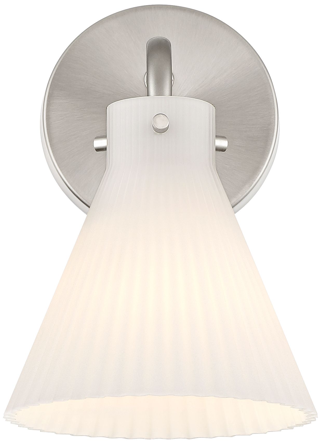 Image 4 Possini Euro Cielo 9" High Brushed Nickel Wall Sconce Set of 2 more views