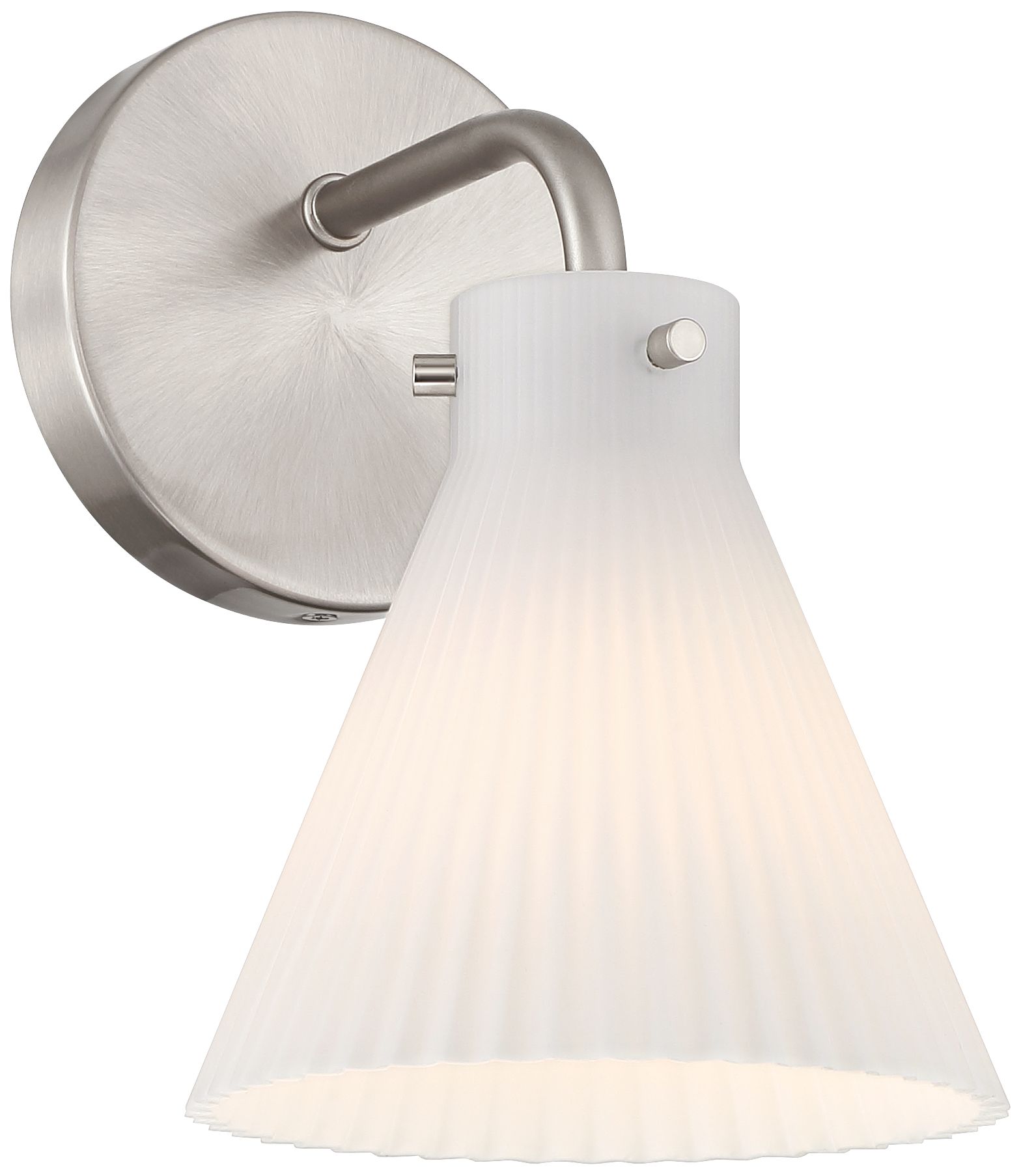 Image 5 Possini Euro Cielo 9" High Brushed Nickel Wall Sconce Set of 2 more views