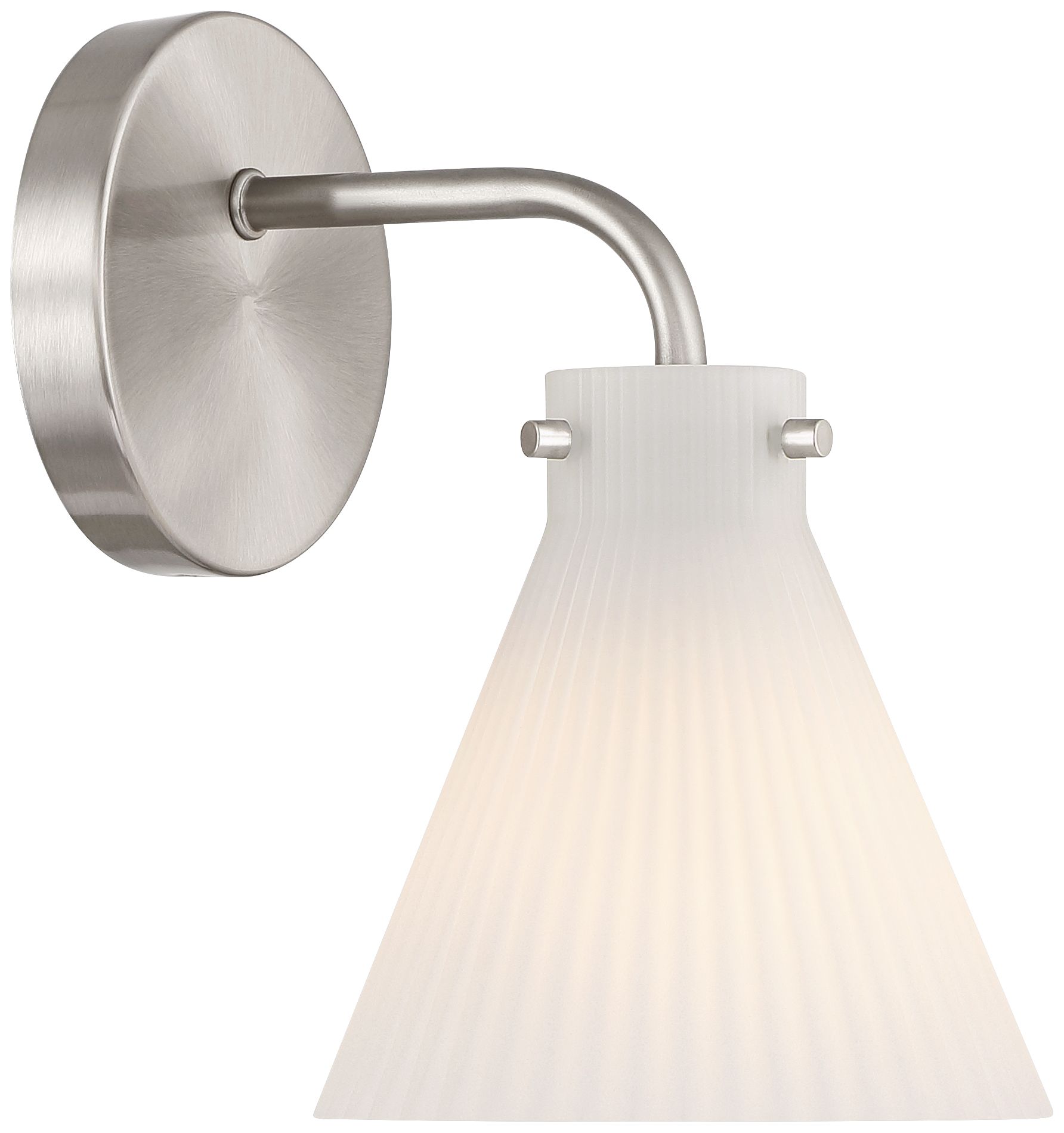 Image 6 Possini Euro Cielo 9" High Brushed Nickel Wall Sconce Set of 2 more views