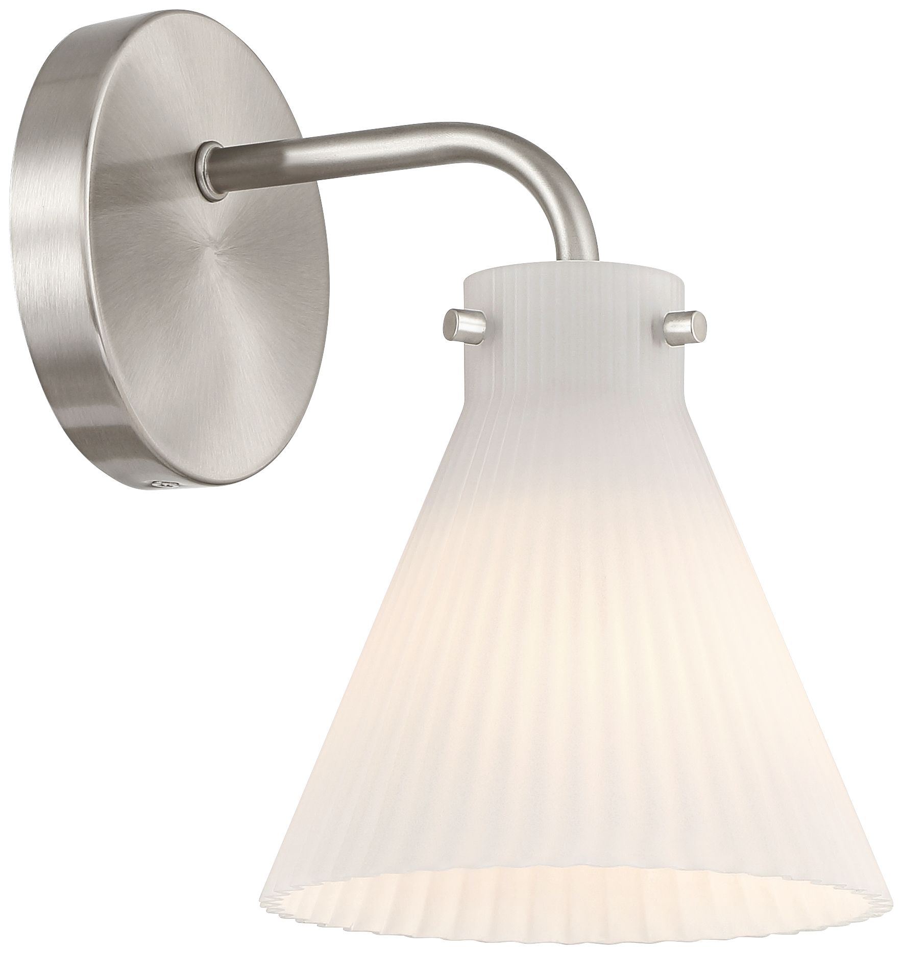 Watch A Video About the Possini Euro Cielo Brushed Nickel Wall Sconce