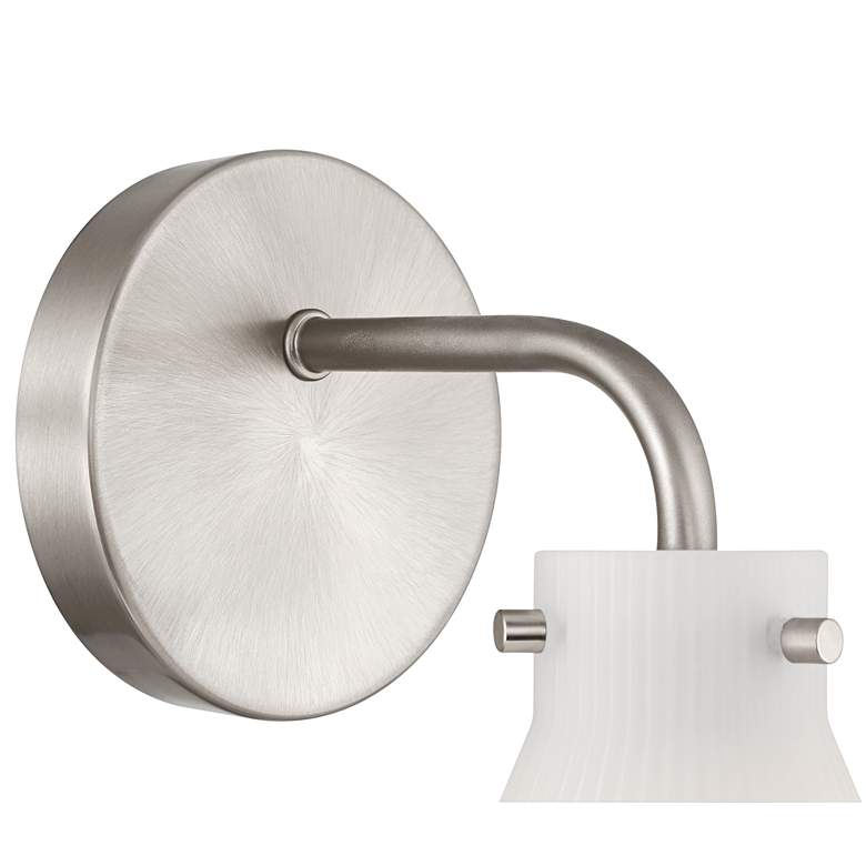 Image 2 Possini Euro Cielo 9" High Brushed Nickel Wall Sconce more views