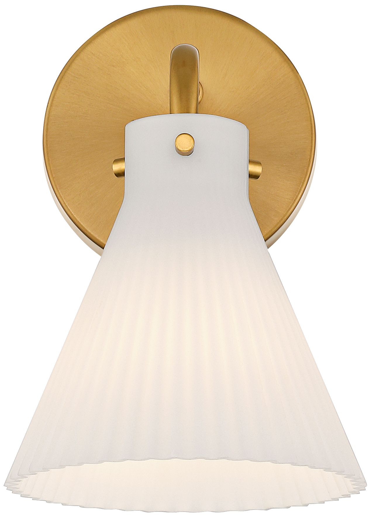 Image 4 Possini Euro Cielo 9" High Warm Brass Wall Sconce Set of 2 more views