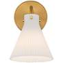 3_Possini Euro Cielo 9" High Warm Brass Wall Sconce Set of 2 more views