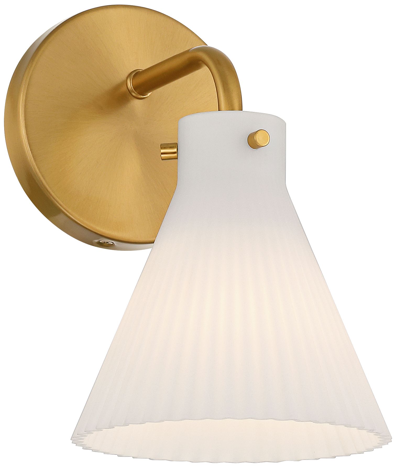 Image 5 Possini Euro Cielo 9" High Warm Brass Wall Sconce Set of 2 more views