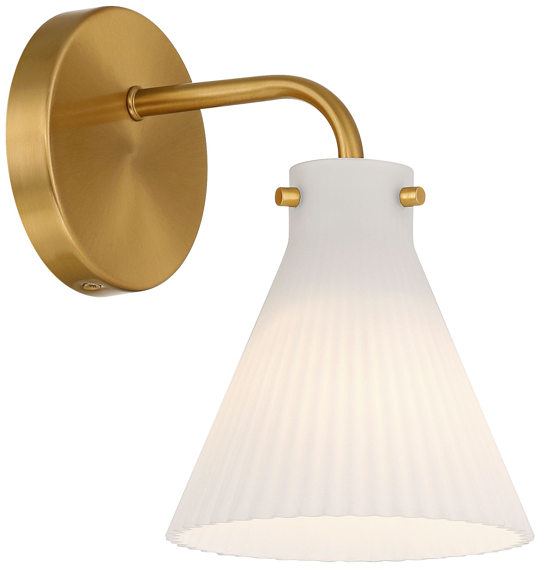 Image 6 Possini Euro Cielo 9" High Warm Brass Wall Sconce Set of 2 more views