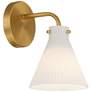 5_Possini Euro Cielo 9" High Warm Brass Wall Sconce Set of 2 more views