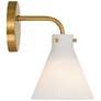6_Possini Euro Cielo 9" High Warm Brass Wall Sconce Set of 2 more views